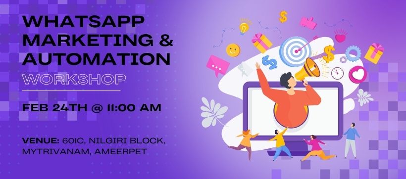You are currently viewing Free Whatsapp Marketing & Automation Workshop [Feb 24th @ 11:00 AM]